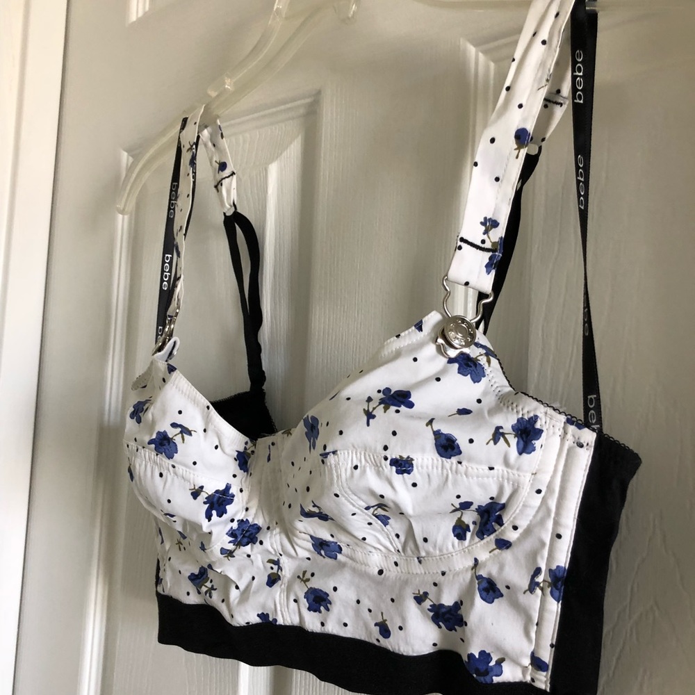 Bebe floral crop top